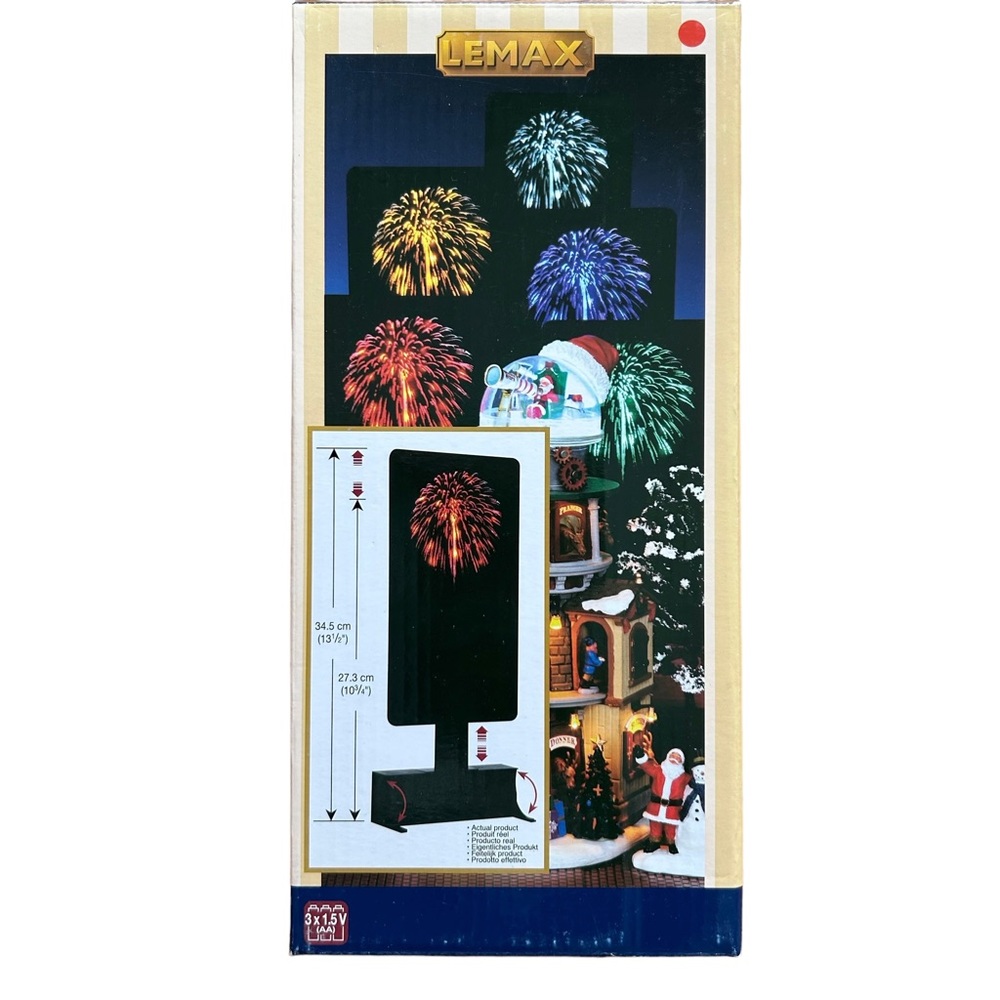 Lemax Red Fireworks Halloween Christmas Village
